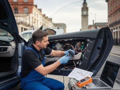 central locking repair in liverpool carried out by mobile auto electrics liverpool on site.