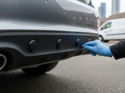 Parking Sensors fitted in Liverpool onsite by Mobile Auto Electrics Liverpool's installation team.